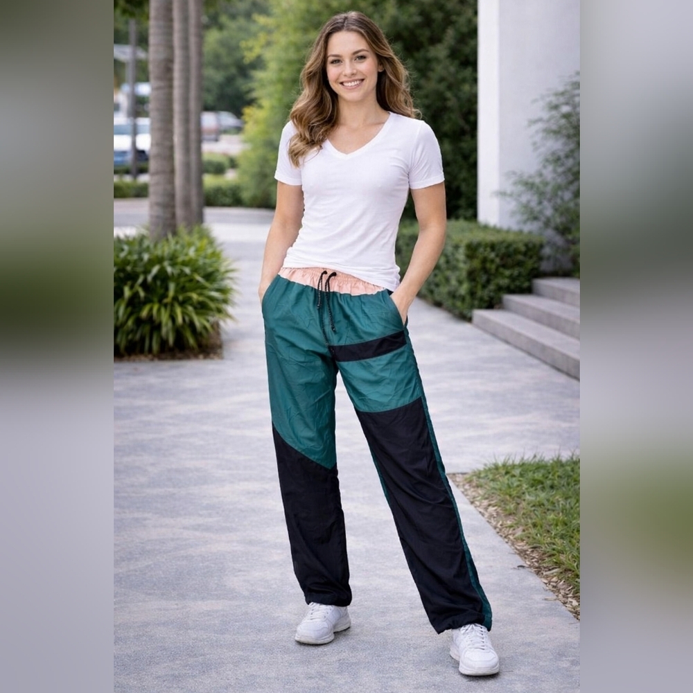 Vintage Nike 90s Flight mint green Track Pants Size Medium